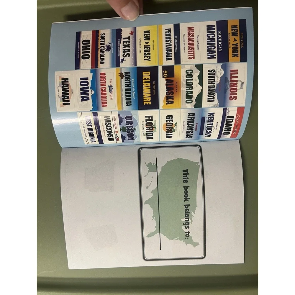 My License Plate‎ Travel Book Stickers New Summer Travel Kids Games